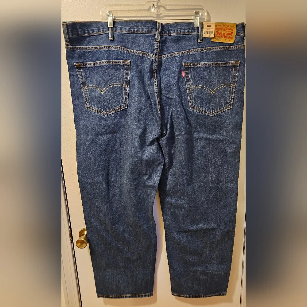 Levi's 550 Jeans Relaxed Fit 100% Cotton Men's Size 50 X 32 NWT